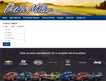 Tablet Screenshot of dutchmillerauto.com